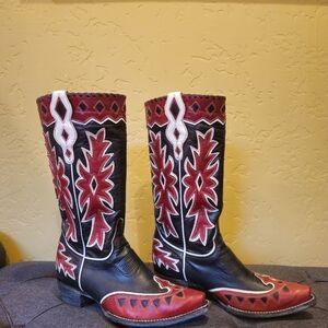 Old Gringo Red and Black Western Boots